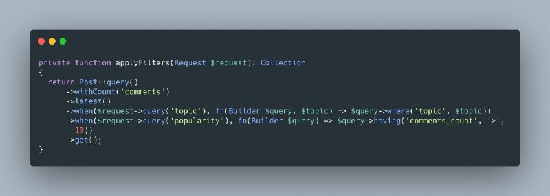 Apply Filters Conditionally In Laravel With when() | Naxon.dev
