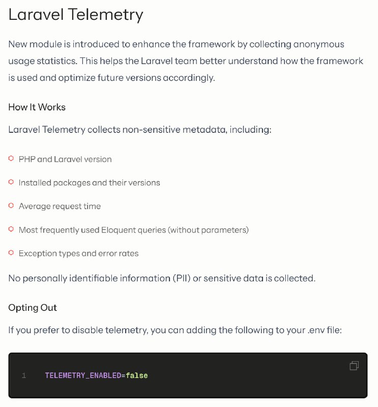 🔥 Laravel Telemetry 🔥