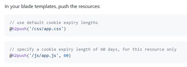 Релиз Laravel HTTP2 Push