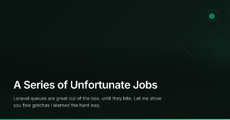 A Series of Unfortunate Jobs