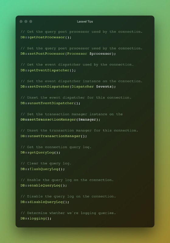 Шпаргалка по Laravel DBШпаргалка по Laravel DB