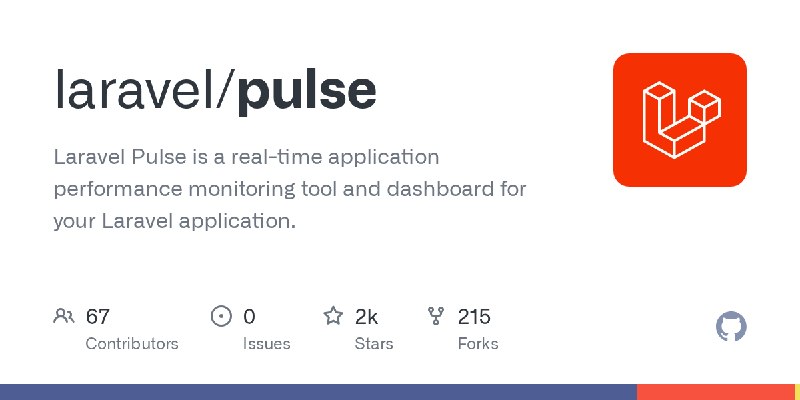 GitHub - laravel/pulse: Laravel Pulse is a real-time application performance monitoring tool and dashboard for your Laravel application.