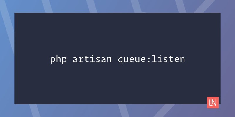 Use queue:listen instead of queue:work when developing locally