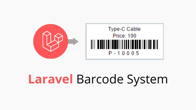 Laravel Barcode generation tutorial