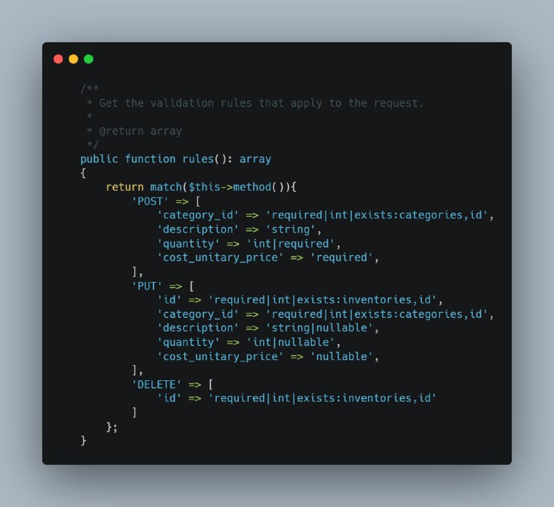 Laravel + PHP8: разруливаем все HTTP-методы в одной валидации
