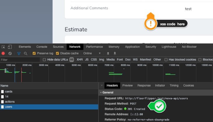Захват админки Laravel Nova через XSS-атаку