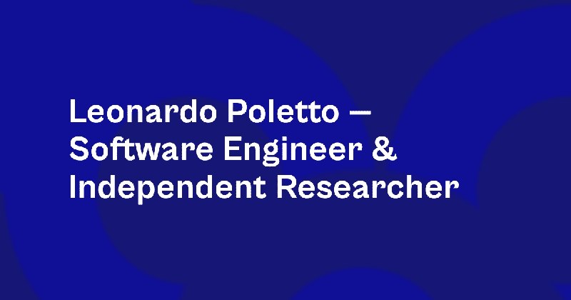 Leonardo Poletto — Software Engineer & Independent Researcher