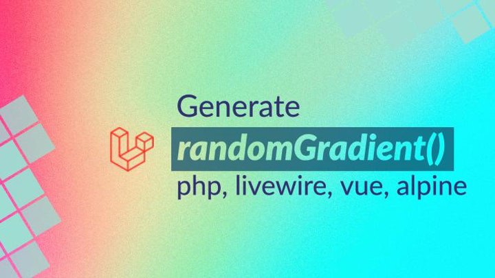 Generate random color gradient background