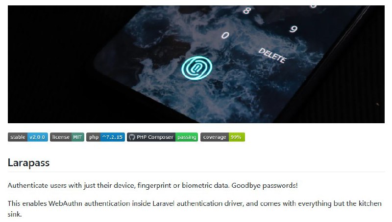 Релиз Larapass 2.0