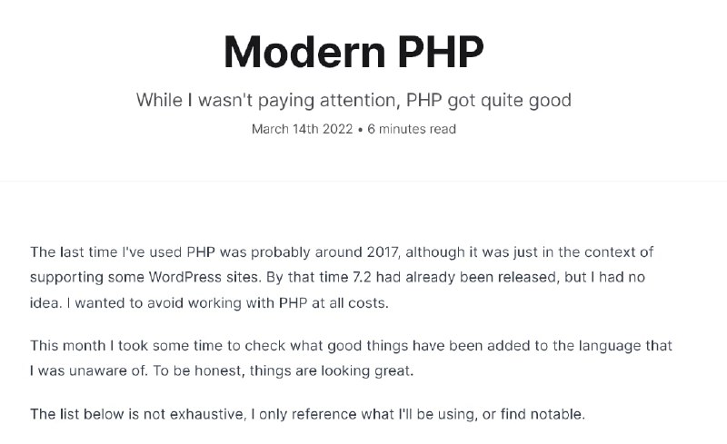 Современный PHPКратко о том, что появилось полезного в языке, начиная с седьмой версии.