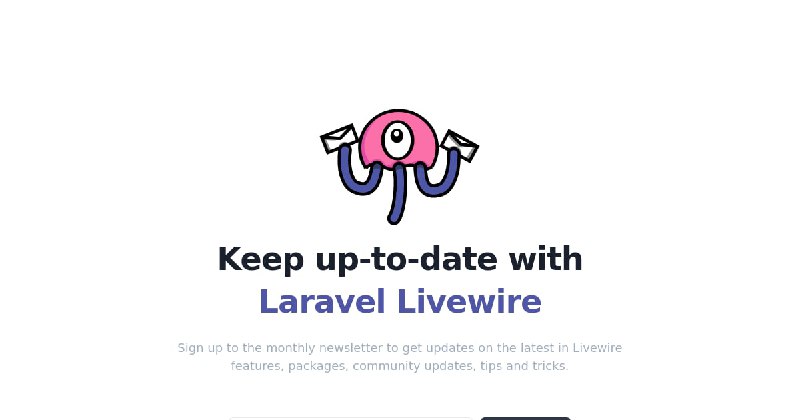 Ноябрьская информационная рассылка по Livewire