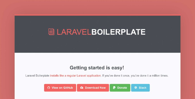 Laravel Boilerplate 7.0
