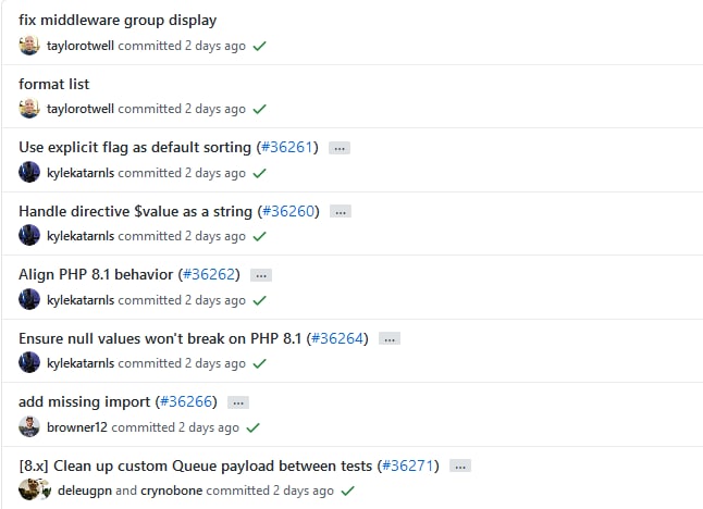 Релиз Laravel 8.28