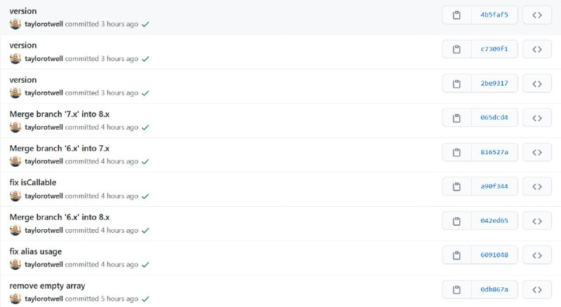 Релиз Laravel 8.12, 7.29 и 6.20