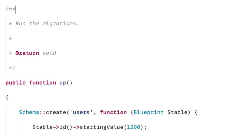 Laravel 8. Теперь можно указывать начальное значение поля.