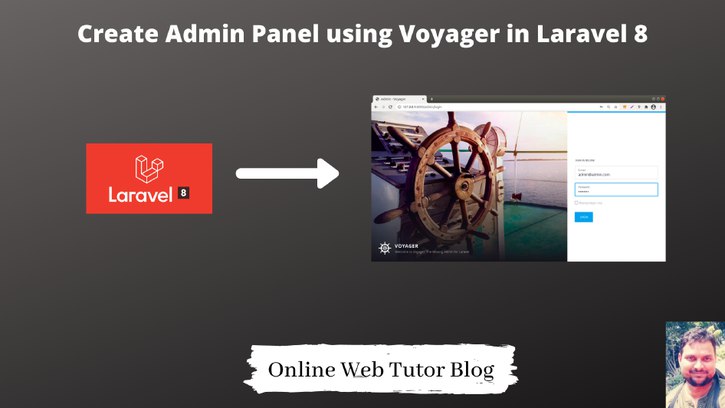 How to Create Admin Panel using Voyager in Laravel 8