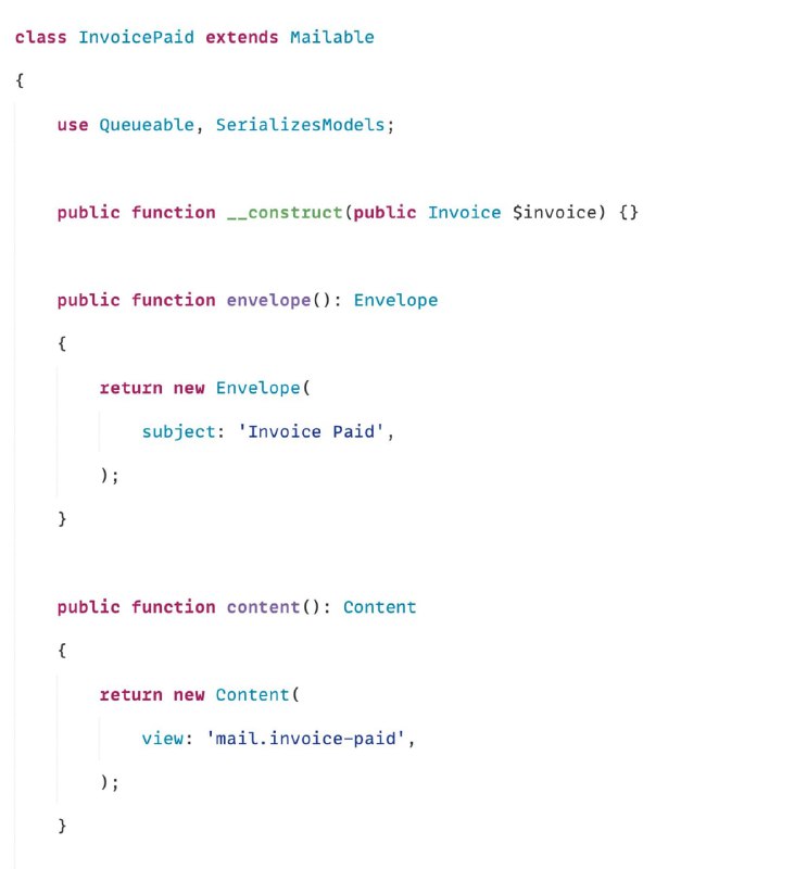 В Laravel 9.35 добавлен альтернативный синтаксис для отправки почты