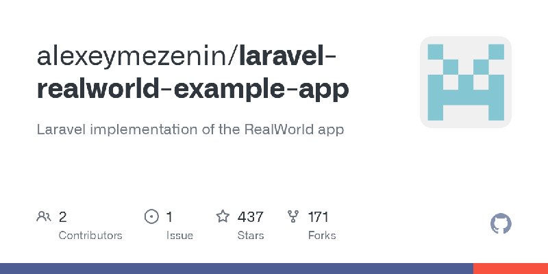 GitHub - alexeymezenin/laravel-realworld-example-app: Laravel implementation of the RealWorld app