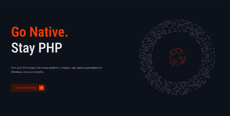 Pulse Boson PHP #1Boson PHP — это платформа для создания кроссплатформенных настольных приложений, которая позволяет использовать веб-технологии (PHP, JavaScript, HTML, CSS) для создания native-приложений. Она сочетает в себе интерпретатор PHP и движок WebView, что позволяет собирать приложения в единый исполняемый файл для Windows, Linux и macOS. 