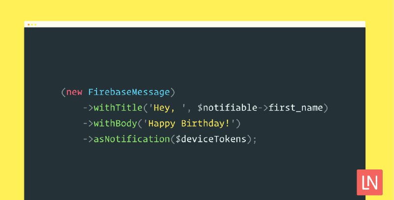 Firebase Cloud Messaging for Laravel
