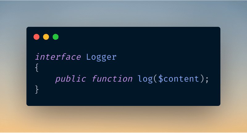 Code to Interface: An Example in Laravel
