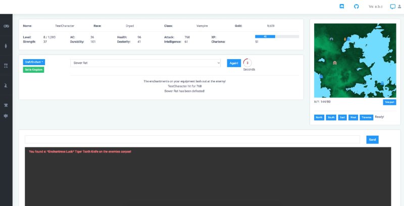 Браузерная MMO-игра, написанная на Laravel.Исходники доступны на github.