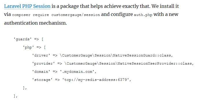 Нативные PHP-сессии в Laravel