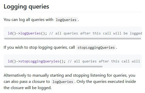 Релиз Laravel Log Dumper 1.3