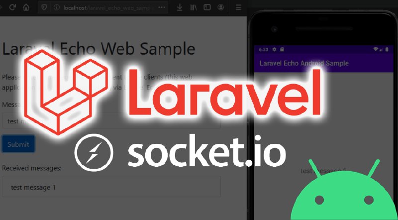 Receiving Messages From Laravel Echo Socket IO backend in Android Application