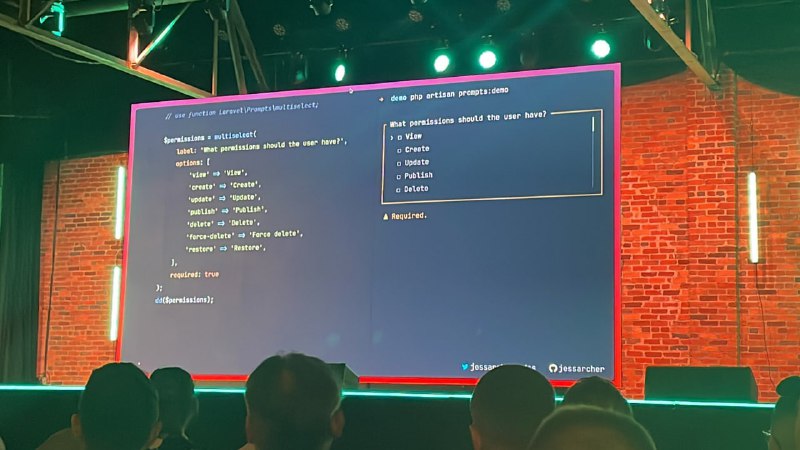 Анонс Laravel PromptsМультиселекты для консольных команд. Активно будет использоваться внутри самого фреймворка.