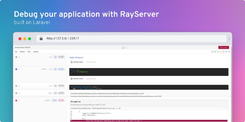 Сервер для дебага Laravel приложений и не только.