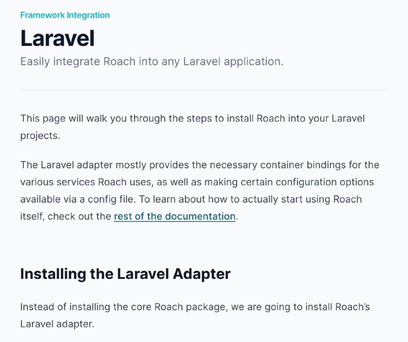 Релиз Laravel RoachАдаптер для Roach — мощного инструмента веб-скрапинга, аналога питоновского Scrapy.