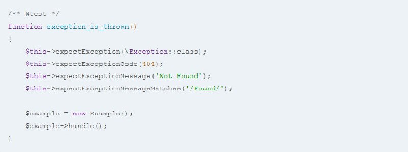 Советы по тестированию исключений в PHP