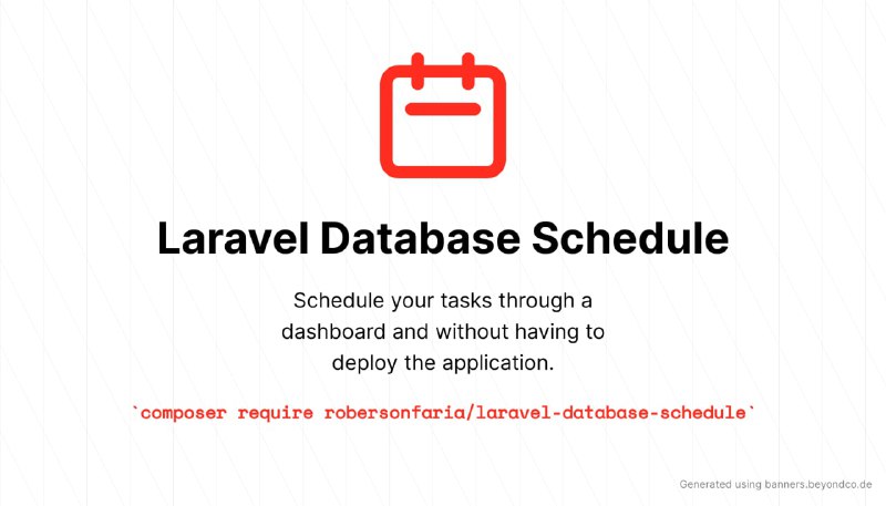 Релиз Laravel Database ScheduleПанель управления планировщиком задач
