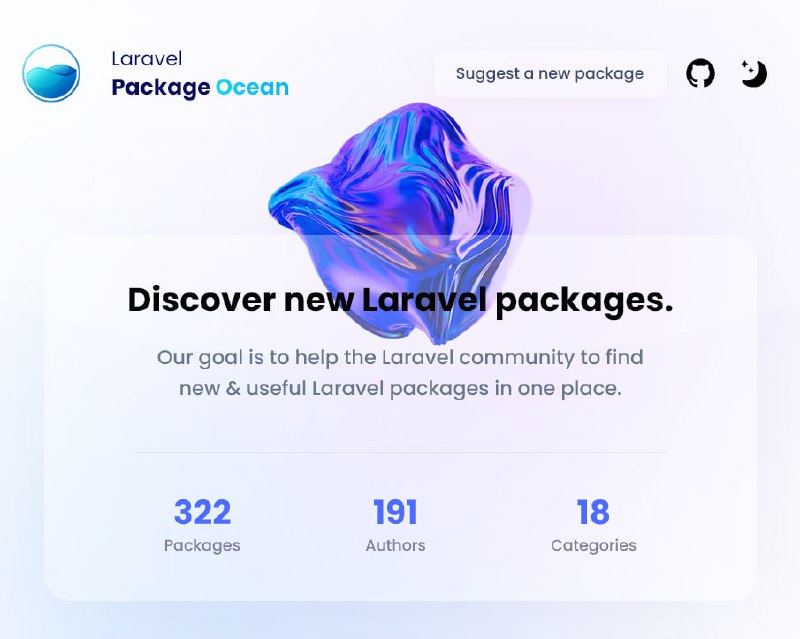 Laravel Package OceanСайт-каталог со всеми пакетами для Laravel.