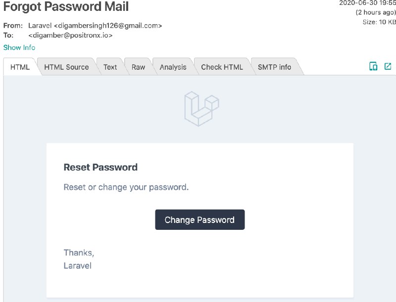 Angular Laravel 10 Password Reset for JWT Tutorial - Positronx.io