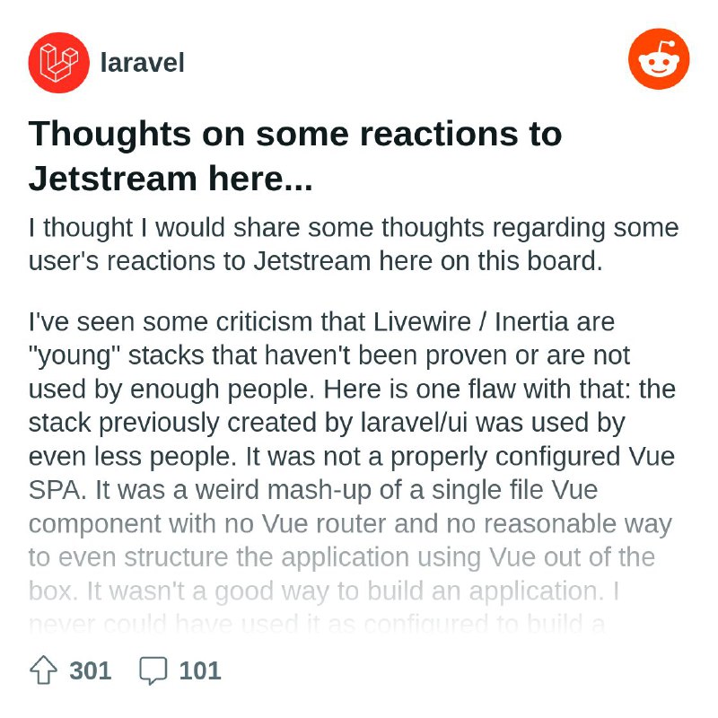 From the laravel community on Reddit