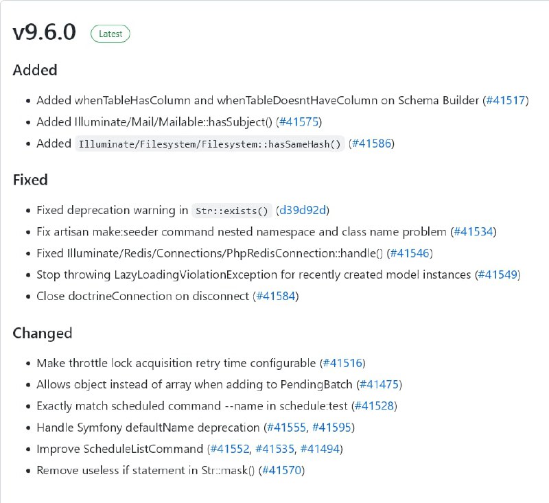 Релиз Laravel 9.6