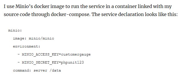 Тестирование Storage::fake() S3 через сервис Minio