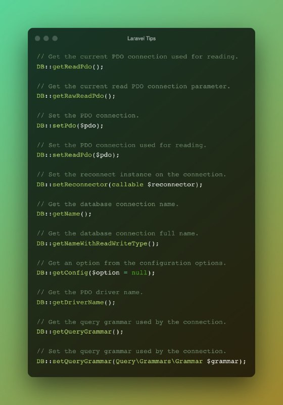 Шпаргалка по Laravel DBШпаргалка по Laravel DB