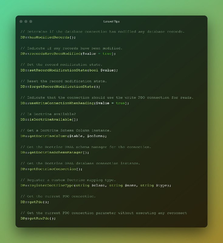 Шпаргалка по Laravel DBШпаргалка по Laravel DB