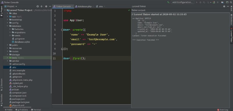 Релиз Laravel Tinker