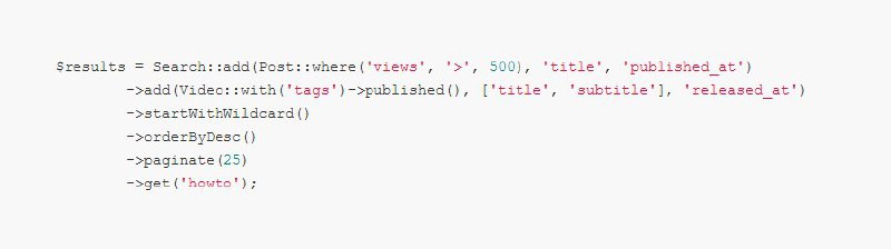 Релиз Laravel Cross Eloquent Search
