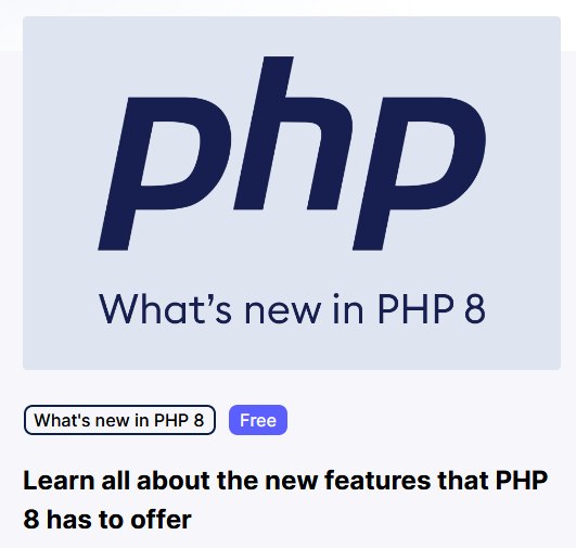 Бесплатный видеокурс «Что нового в PHP 8»
