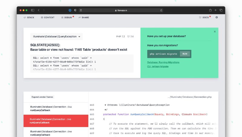 Редизайн Ignition для Laravel 9Подробнее о новых фишках: 