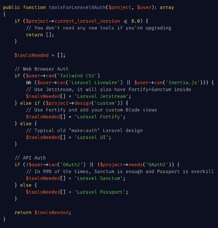 Какие инструменты использовать для аутентификации в Laravel 8. Советы от Povilas Korop в виде кода.