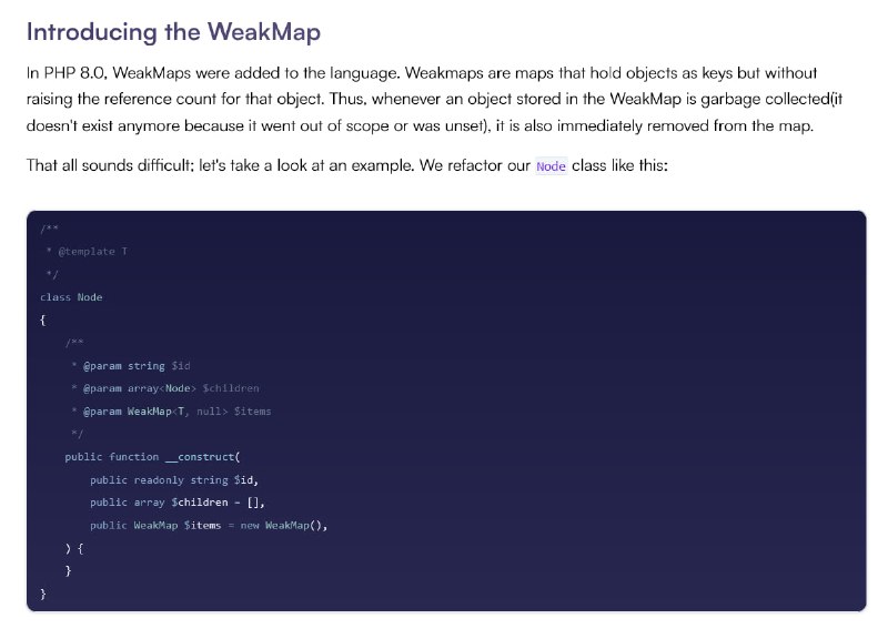 WeakMap — скрытая жемчужина PHP