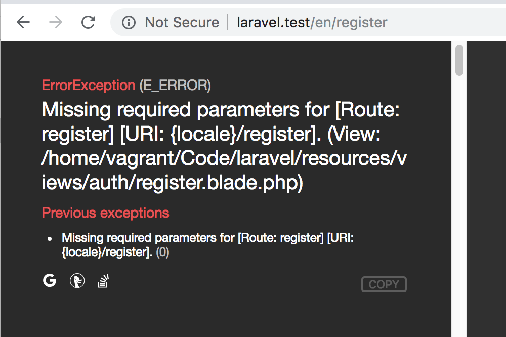 Required parameter is not present