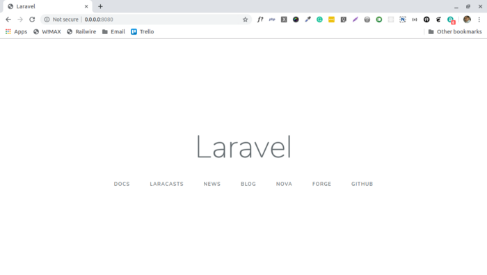 Laravel в Docker контейнере