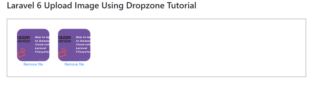 Загрузка изображение чреез dropzone.js в Laravel